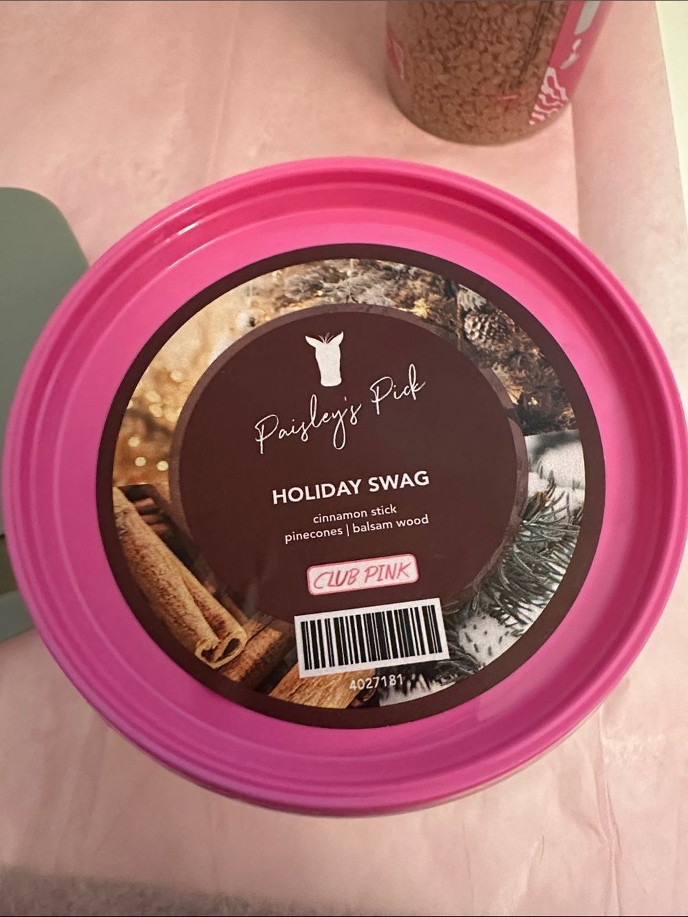Pink Zebra Holiday Swag sprinkles